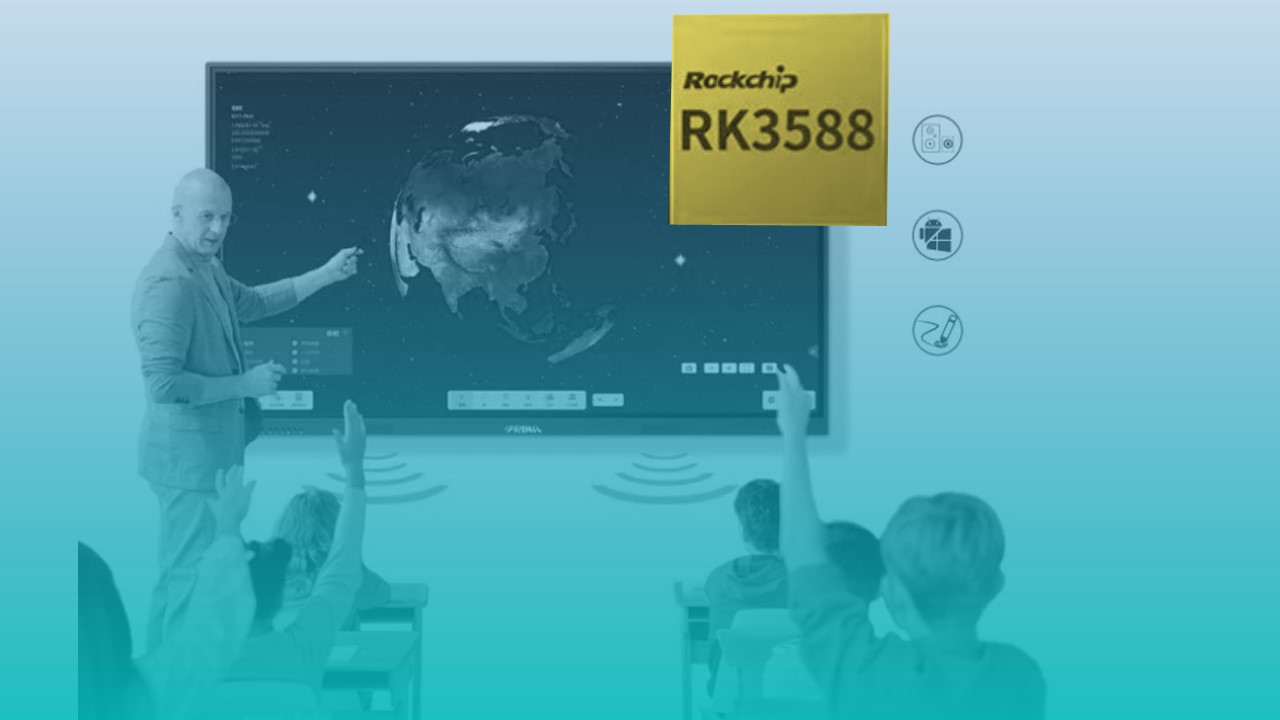 Uitgerust met RK3588 ï¼slimme release op groot scherm, om de digitale transformatie van de onderwijssector te versnellen