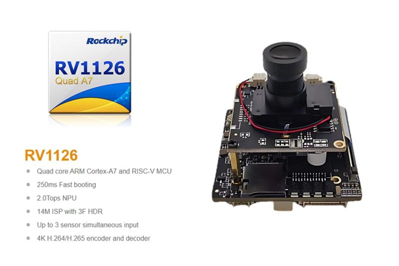 RV1126 IP-cameramodule tilt bewaking naar een hoger niveau