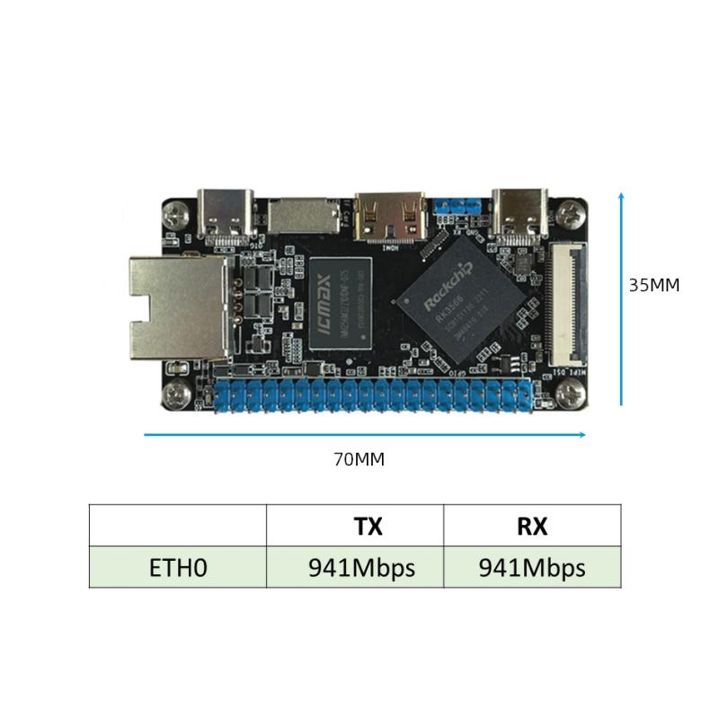 Zakformaat RK3566 SBC-singleboardcomputer