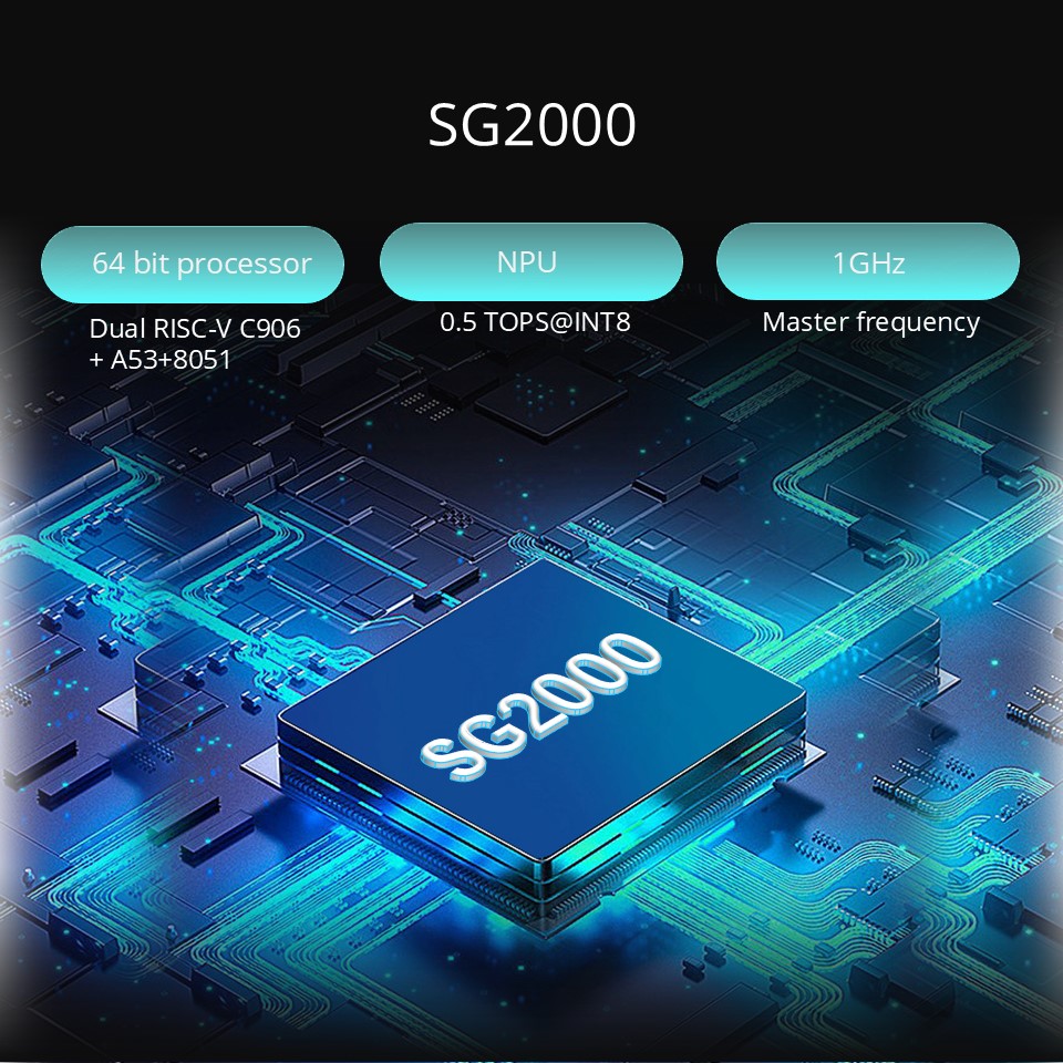 SG2000 Development Board, RISC-V C906 Arm, voor Linux Learning